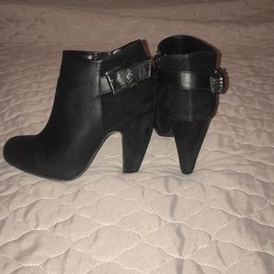 Black High Heeled Bootie